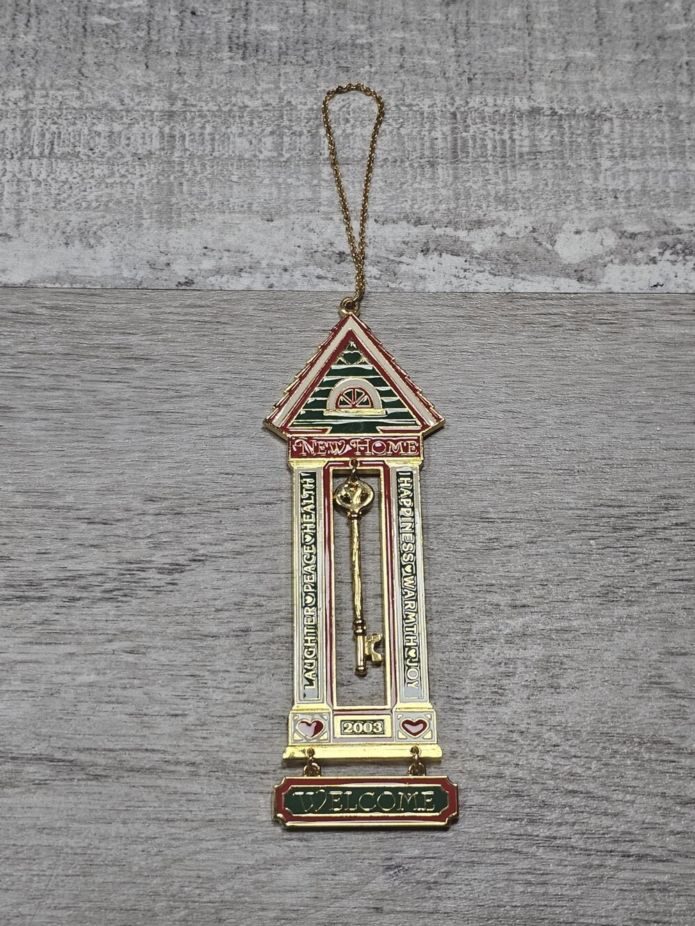 Hallmark Keepsake Ornaments Christmas 2003 New Home Enamel & Metal G10a6